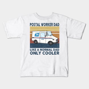 Postal Worker Dad Kids T-Shirt